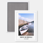 Aimant Mousehole, Cornouailles, Angleterre (Recto/Verso)