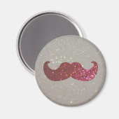 Aimant Moustache à billes roses (Graphique de Parties sci (Recto/Verso)