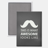 Aimant Moustache Incroyable (Recto/Verso)