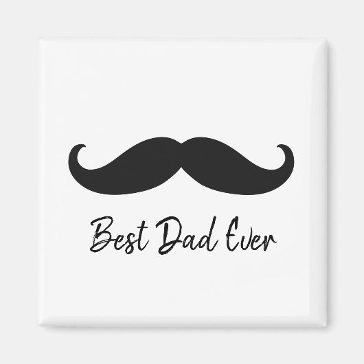 Aimant Moustache noire (Devant)