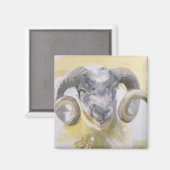 Aimant Mouton à longue corne 2 (Recto/Verso)