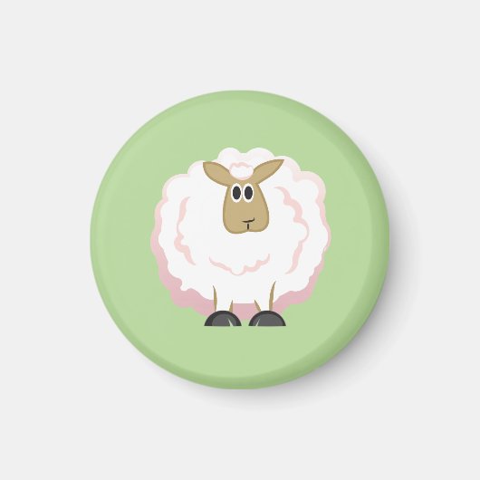 Aimant Mouton blanc souple (Devant)