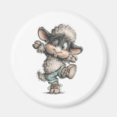 Aimant Mouton Mignon Fantaisiste (Devant)
