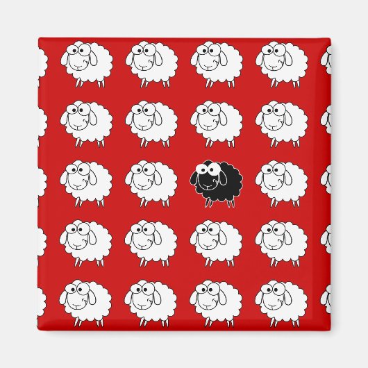 Aimant Mouton noir (Devant)