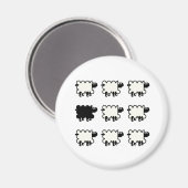 Aimant Mouton noir (Recto/Verso)