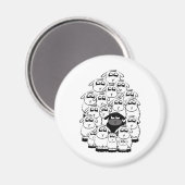 Aimant mouton noir (Recto/Verso)