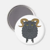 Aimant Mouton noir (Recto/Verso)