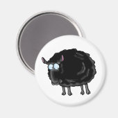 Aimant mouton noir (Recto/Verso)
