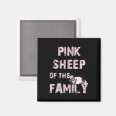 Aimant Mouton rose (Recto/Verso)