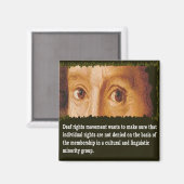 Aimant Mouvement pour les droits civiques des sourds (Recto/Verso)