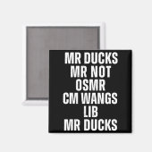 Aimant Mr Ducks Mr Not Duck Joke Phonetic Puzzle (Recto/Verso)