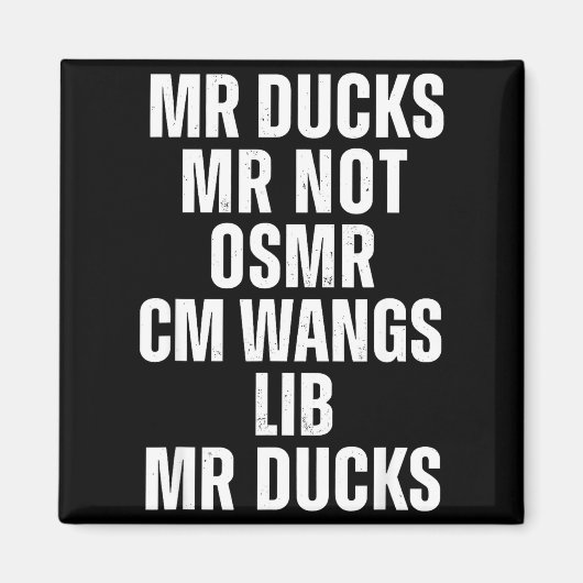 Aimant Mr Ducks Mr Not Duck Joke Phonetic Puzzle (Devant)