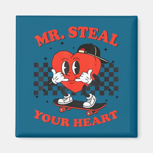 Aimant Mr Steal Your Heart For Boys Toddlers Valentine's  (Devant)