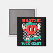 Aimant Mr Steal Your Heart For Boys Toddlers Valentine's  (Recto/Verso)