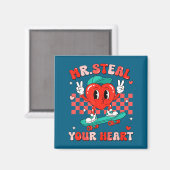 Aimant Mr Steal Your Heart For Boys Toddlers Valentine's  (Recto/Verso)
