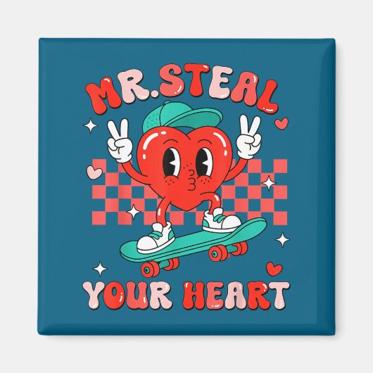 Aimant Mr Steal Your Heart For Boys Toddlers Valentine's  (Devant)