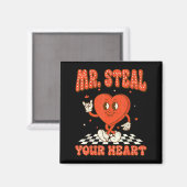 Aimant Mr Steal Your Heart For Boys Toddlers Valentine's  (Recto/Verso)