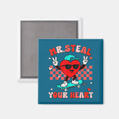 Aimant Mr Steal Your Heart For Boys Toddlers Valentine's  (Recto/Verso)