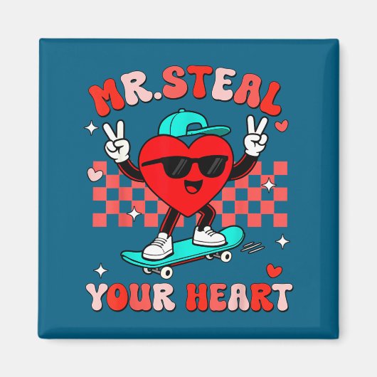 Aimant Mr Steal Your Heart For Boys Toddlers Valentine's  (Devant)