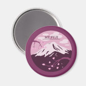 Aimant Mt. Fuji (rose) (Recto/Verso)