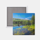 Aimant Mt. St. Helens du lac Coldwater (Recto/Verso)