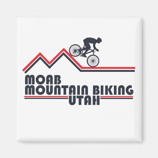 Aimant Mtb Utah - Moab Vélo Tout Terrain (Devant)