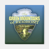 Aimant Mtns verts (flèche) (Devant)