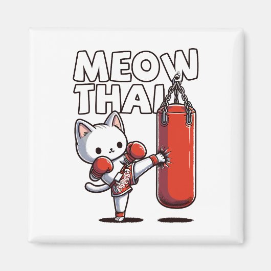 Aimant Muay Thai Cat (Devant)