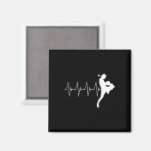 Aimant Muay Thai Heartbeat Thai Boxe (Recto/Verso)