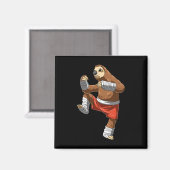 Aimant Muay Thai Sloth - Boxe Thaïlandaise et Kickboxing (Recto/Verso)