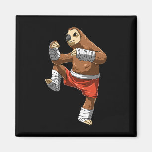 Aimant Muay Thai Sloth - Boxe Thaïlandaise et Kickboxing