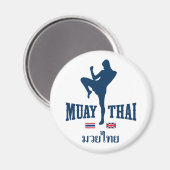 Aimant Muay Thai Thaïlande Royaume-Uni (Recto/Verso)