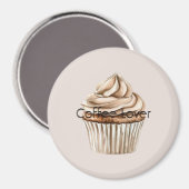 Aimant Muffin au café à la crème (Recto/Verso)