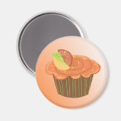 Aimant Muffin au Fruit Orange (Recto/Verso)