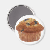 Aimant Muffin aux bleuets (Recto/Verso)
