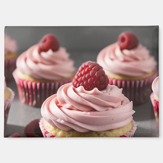 Aimant Muffins à la framboise (Recto)