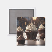 Aimant Muffins au Chocolat (Recto/Verso)