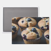 Aimant Muffins aux myrtilles (Recto/Verso)