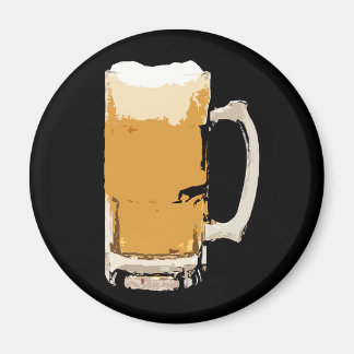 Aimant Mug Foameux De Bière Pop Art