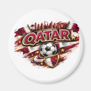 Aimant Mug pour supporter de football qatari Supporter