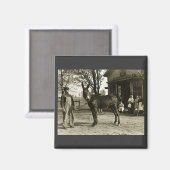 Aimant Mule de Milwaukee NÉGATIVE EN VERRE 5x7 (Recto/Verso)