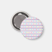 Aimant Multi-color snowflakes (Recto/Verso)