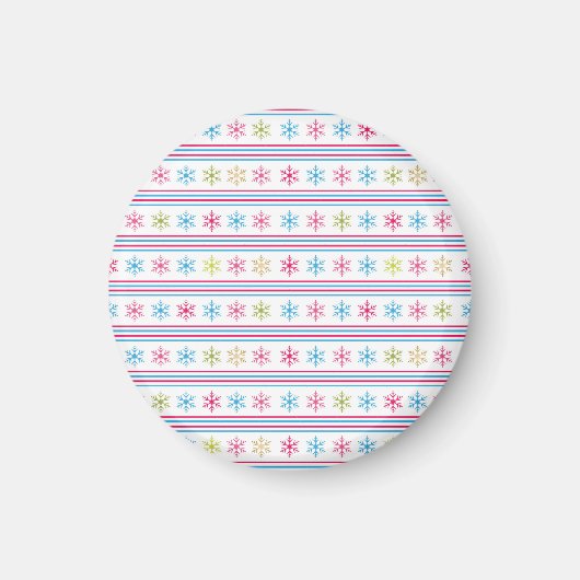 Aimant Multi-color snowflakes (Devant)