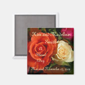 Aimant multi-rose, Kim et MadelineSmith, ABlessedDay,... (Recto/Verso)
