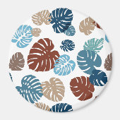 Aimant Multicolor Feuilles tropicaux 11 (Devant)