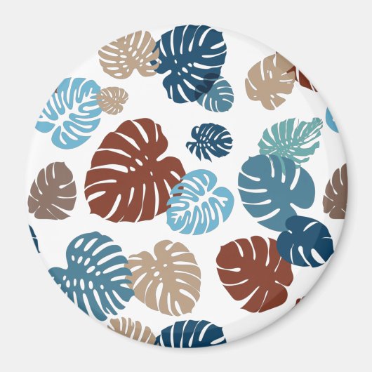 Aimant Multicolor Feuilles tropicaux 11 (Devant)