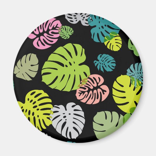 Aimant Multicolor Feuilles tropicaux 2 (Devant)