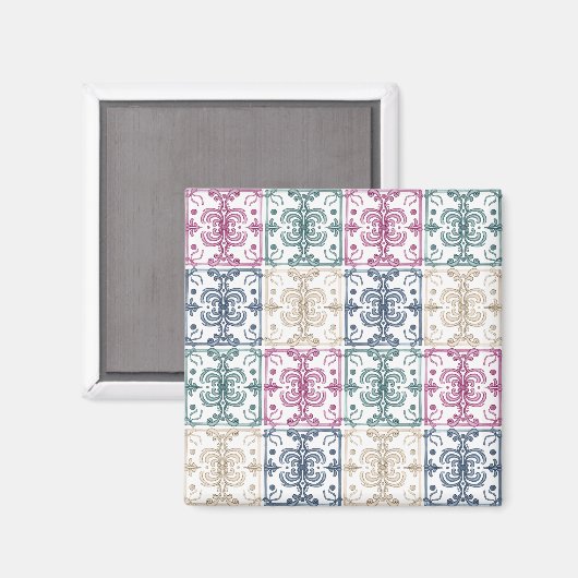 Aimant Multicolor Tiles (Recto/Verso)