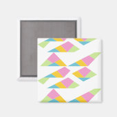 Aimant Multicolore abstrait sur blanc (Recto/Verso)