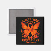 Aimant Multiple Sclerosis Awareness Ms Warrior My Auntie  (Recto/Verso)